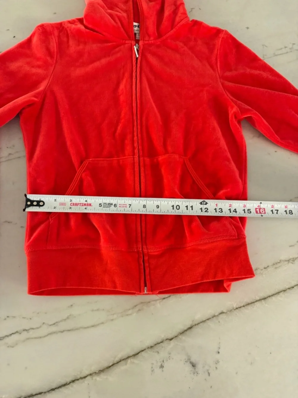 Juicy Couture Rhinestone Tracksuit Women's Large Red - Picture 12 of 13